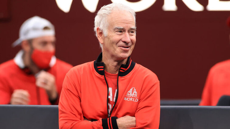 John McEnroe am letzten Wochenende in Boston