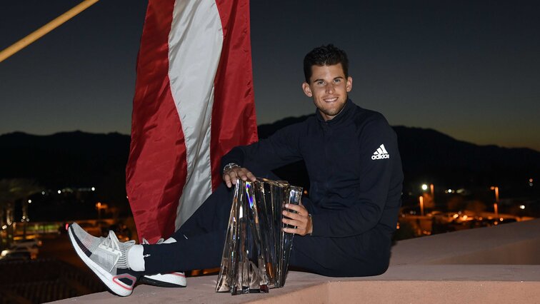 Dominic Thiem with his most valuable trophy