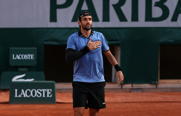 Auch Matteo Berrettini stand in Runde drei über vier Stunden am Platz Auch Matteo Berrettini stand in Runde drei über vier Stunden am Platz