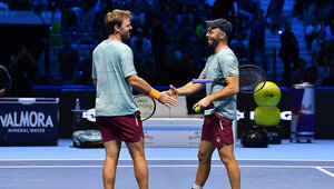 Deutschlands Einserdoppel Kevin Krawietz (l.) und Tim Pütz (r.) 