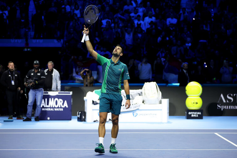 Novak Djokovic steht im Endspiel der ATP Finals 2023 in Turin