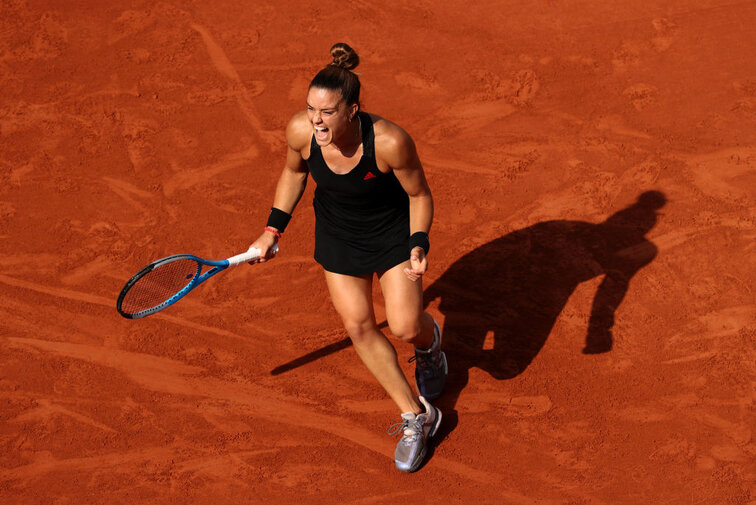 Maria Sakkari at the French Open in Paris