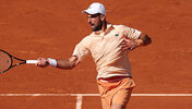 Novak Djokovic musste am Mittwoch am Nachmittag ran
