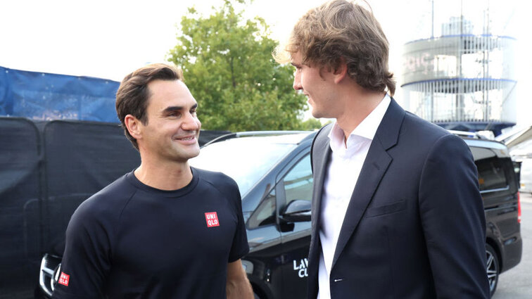 Roger Federer und Alexander Zverev verstehen sich bestens Roger Federer und Alexander Zverev verstehen sich bestens