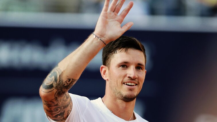 Dennis Novak fordert am Mittwoch Pablo Cuevas Dennis Novak fordert am Mittwoch Pablo Cuevas