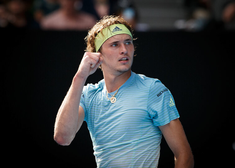 Alexander Zverev bei den Australian Open