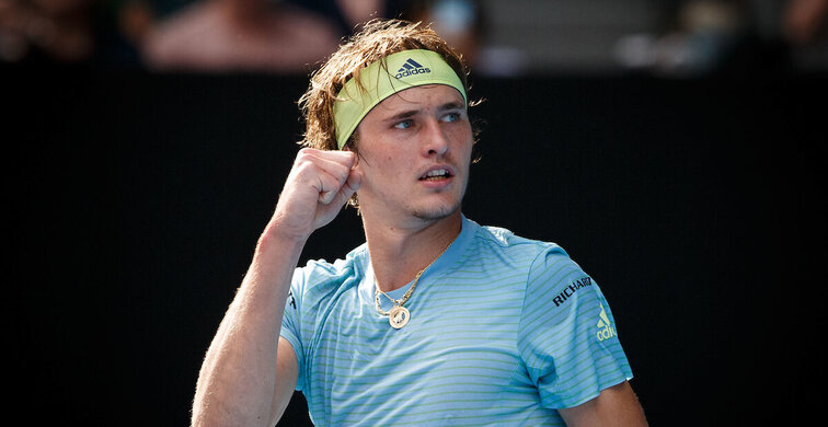 Alexander Zverev bei den Australian Open