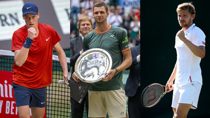 Jannik Sinner, Hubert Hurkacz und David Goffin schauen in dieser Woche gerne auf Ranking. Jannik Sinner, Hubert Hurkacz und David Goffin schauen in dieser Woche gerne auf Ranking.