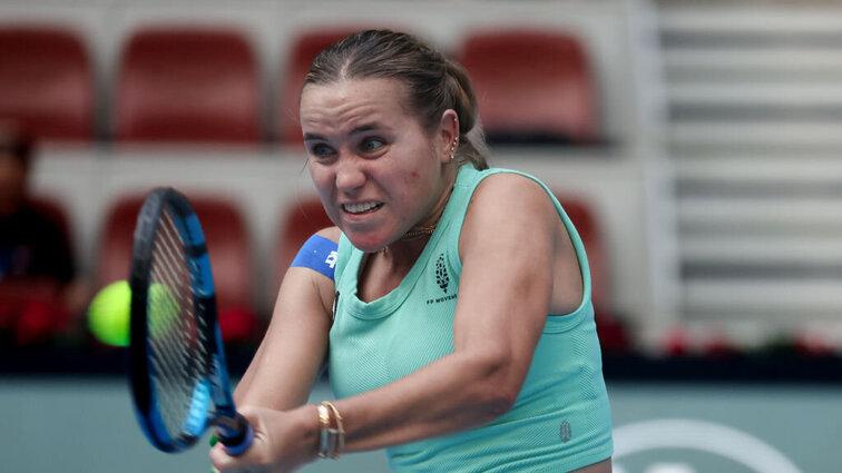Sofia Kenin musste einen Marathon für den Auftakterfolg der USA bewältigen. Sofia Kenin musste einen Marathon für den Auftakterfolg der USA bewältigen.