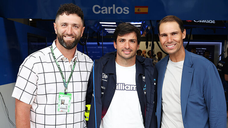 Jon Rahm, Carlos Sainz und Rafael Nadal am Sonntag in Miami