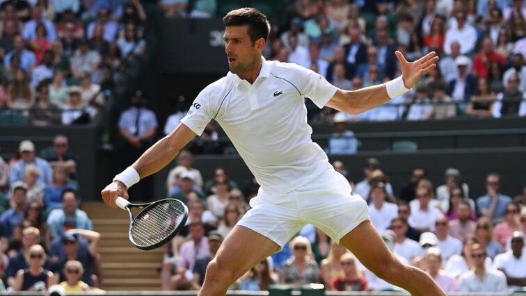 Novak Djokovic steht sicher im Achtelfinale von Wimbledon 2021