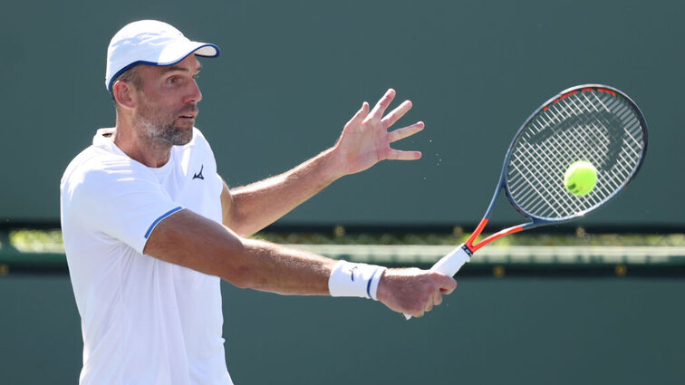 Ivo Karlovic bei seinem letzten Auftritt 2021 in Indian Wells. Ivo Karlovic bei seinem letzten Auftritt 2021 in Indian Wells.