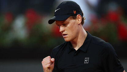 Mit dem Erfolg gegen Francisco Cerundolo hat Jannik Sinner beim ATP-Masters-Turnier in Rom eine wichtige Bewährungsprobe bestanden. Getty Images