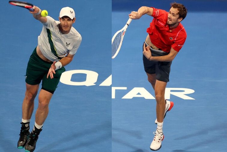 Andy Murray fordert Daniil Medvedev im Endspiel von Doha