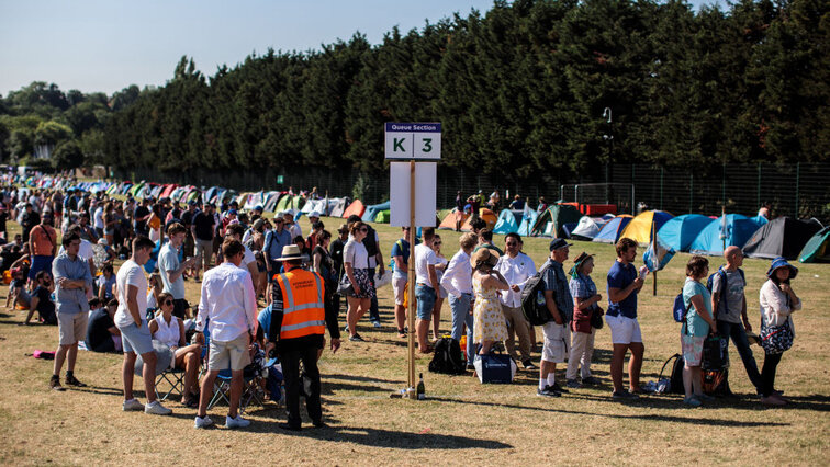 Die sagenumwobene "Wimbledon Queue" wird es in diesem Jahr wohl nicht geben Die sagenumwobene "Wimbledon Queue" wird es in diesem Jahr wohl nicht geben