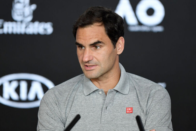 Roger Federer at the Australian Open in Melbourne