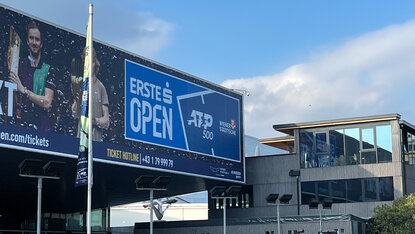 Im zweiten und dritten Stock des Pavillons rechts können es sich die Spieler der Erste Bank Open 2024 gutgehen lassen Im zweiten und dritten Stock des Pavillons rechts können es sich die Spieler der Erste Bank Open 2024 gutgehen lassen