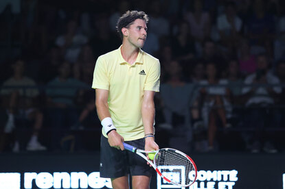 Dominic Thiem konnte in Rennes teils gute Leistungen abrufen Dominic Thiem konnte in Rennes teils gute Leistungen abrufen