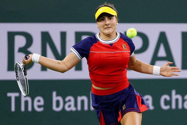 Bianca Andreescu steht in Indian Wells in Runde drei Bianca Andreescu is in round three of Indian Wells