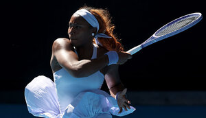 Coco Gauff gab ihren ersten Satz im Turnierverlauf ab