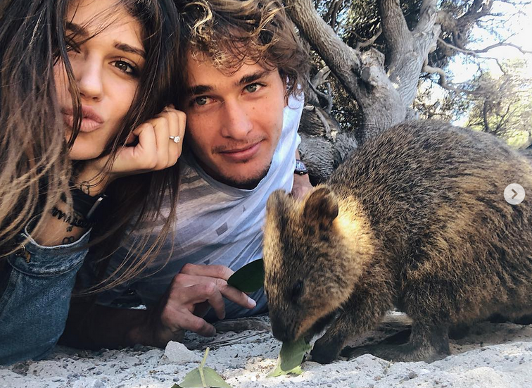 Alexander Zverev und Olga Sharypova - mehr als beste Freunde