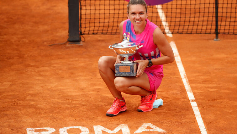 Simona Halep didn't have to toil too hard in the final in Rome