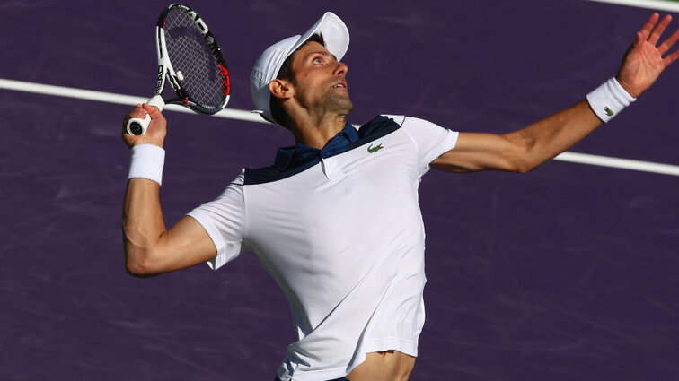 Novak Djokovic at the 2018 Florida tournament