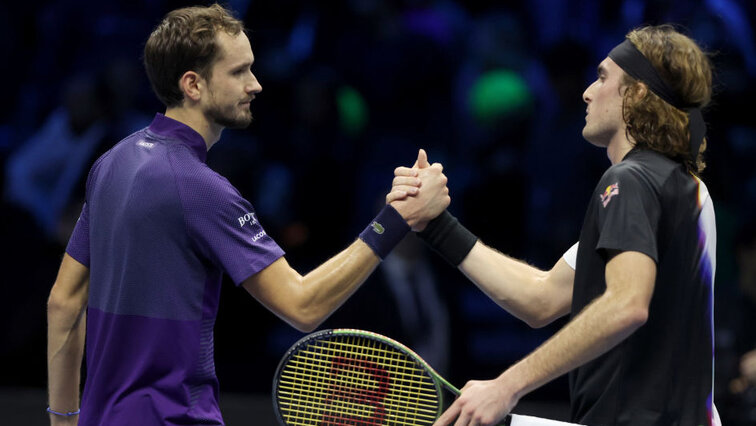 Nicht die allerbesten Freunde: Daniil Medvedev und Stefanos Tsitsipas