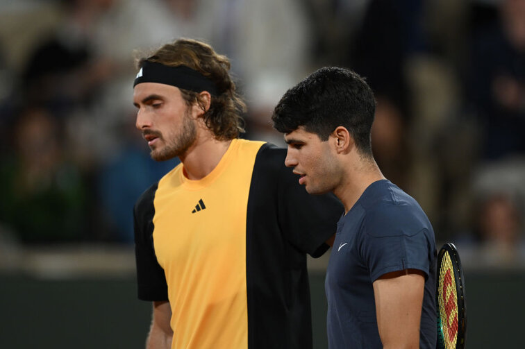 Stefanos Tsitsipas unterlag Carlos Alcaraz in drei Sätzen