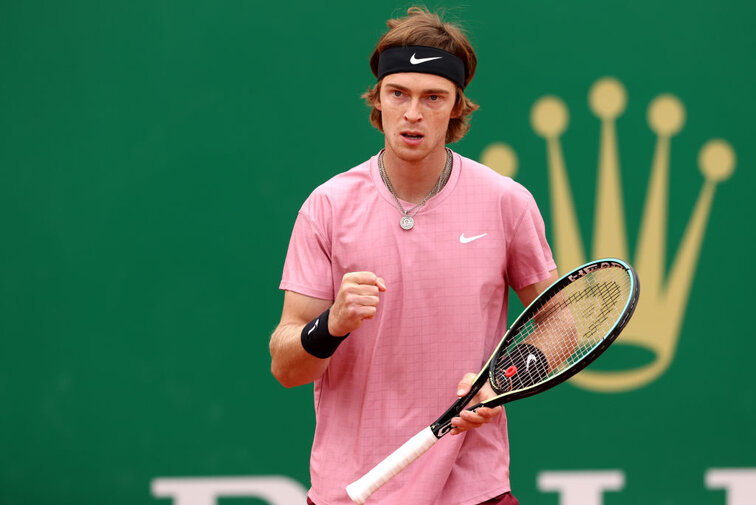 Andrey Rublev at the ATP Masters 1000 tournament in Monte Carlo