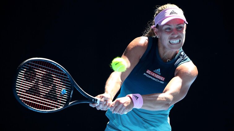 Angelique Kerber Angelique Kerber hat sich im ersten Match in Dubai arg gemüht