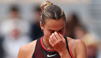 Aryna Sabalenka am Mittwoch im Stade Roland-Garros