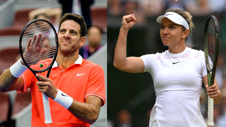 Zwei ehemalige Größen der Tenniswelt: Juan Martin del Potro und Simona Halep