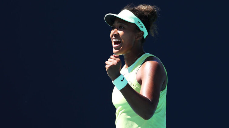 Knapp drei Stunden musste Naomi Osaka kämpfen, um den Einzug ins Achtelfinale von Miami zu fixieren. Getty Images