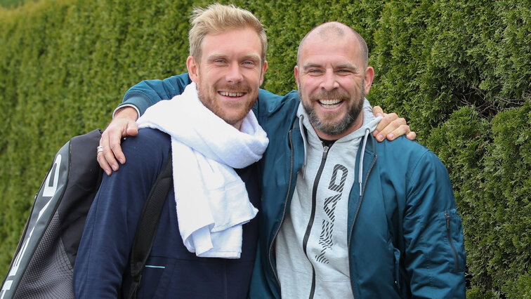 Felix Hutt mit Matthias Bachinger beim Turnier in München Felix Hutt mit Matthias Bachinger beim Turnier in München
