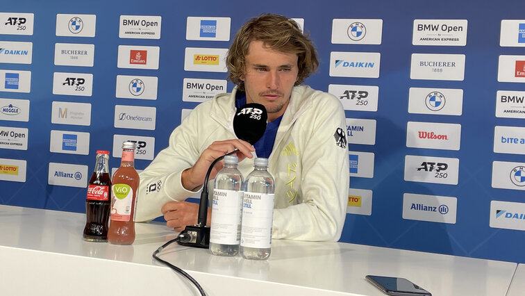 Alexander Zverev on Sunday in Munich