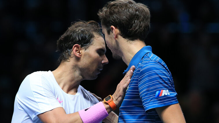 Knappe Sache bei den ATP-Finals 2019: Nadal schlägt Medvedev
