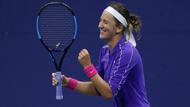 Victoria Azarenka is in a major semi-finals for the first time since 2013