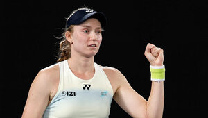 Elena Rybakina gewann in zwei Sätzen