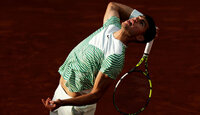 Carlos Alcaraz am Montag in Roland Garros