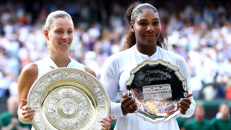 2018: Angelique Kerber ist nun auch in Wimbledon Steffi-Graf-Nachfolgerin; 6:3, 6:3 der Finalsieg gegen Serena Williams 2018: Angelique Kerber is now Steffi Graf's successor in Wimbledon; 6: 3, 6: 3 the final win against Serena Williams
