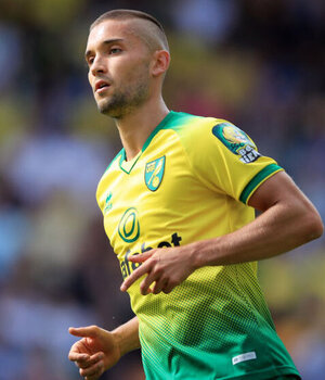 Moritz Leitner im Trikot von Norwich City im Jahr 2019 Moritz Leitner im Trikot von Norwich City im Jahr 2019
