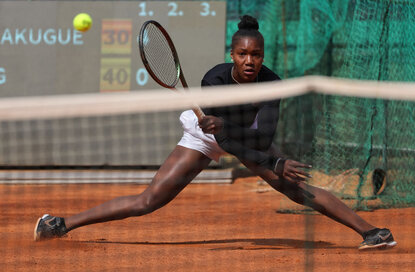 Noma Noha Akugue schaffte den Sprung in die zweite Runde der French-Open-Qualifikation