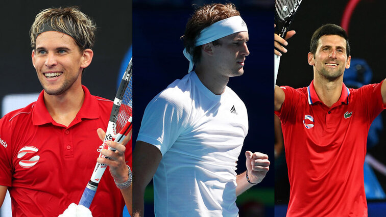 Ein Trio für Innsbruck? Dominic Thiem, Alexander Zverev, Novak Djokovic