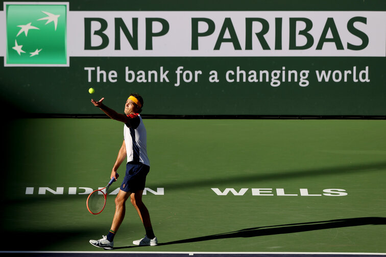 Taylor Fritz celebrated his biggest career victory with his success over Alexander Zverev in Indian Wells