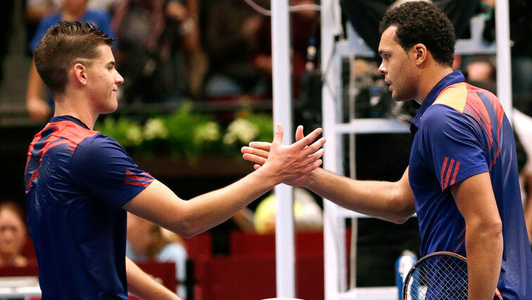 2013 hat Dominic Thiem gegen Jo-Wilfried Tsonga knapp verloren
