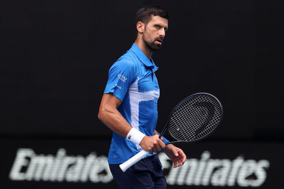 Novak Djokovic steht in Runde drei Novak Djokovic steht in Runde drei