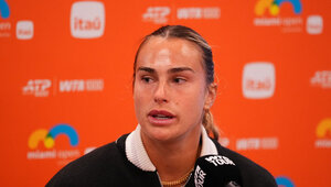Aryna Sabalenka war mit dem Einfallsreichtum der Organisatoren in Miami nicht zufrieden.