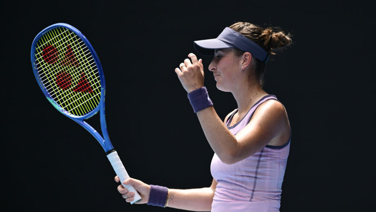 Belinda Bencic zeigt sich frustriert Belinda Bencic zeigt sich frustriert