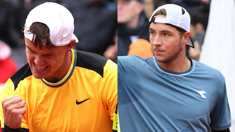 Holger Rune und Jan-Lennard Struff spielen in München gegeneinander Holger Rune und Jan-Lennard Struff spielen in München gegeneinander